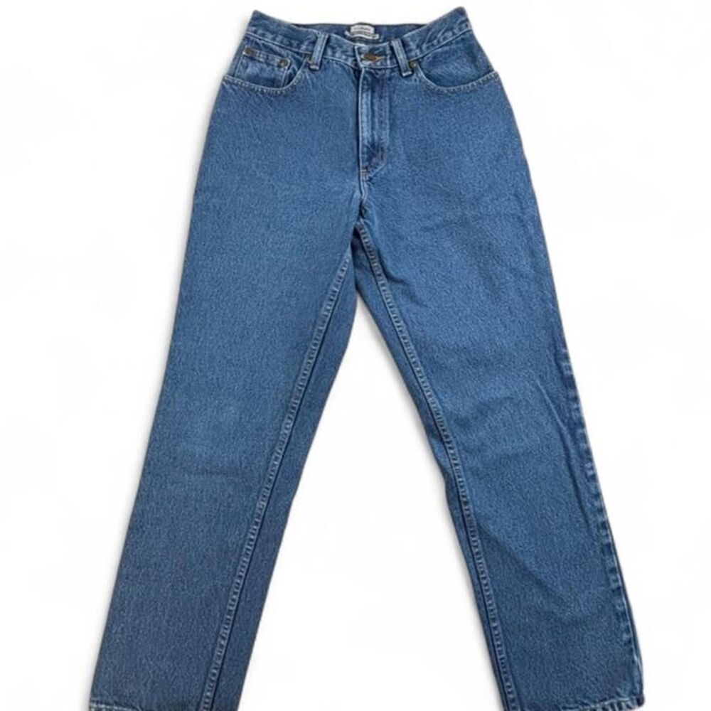 L.L.Bean Women’s Straight Leg Jeans Size 4 Blue Denim Original Relaxed Vintage